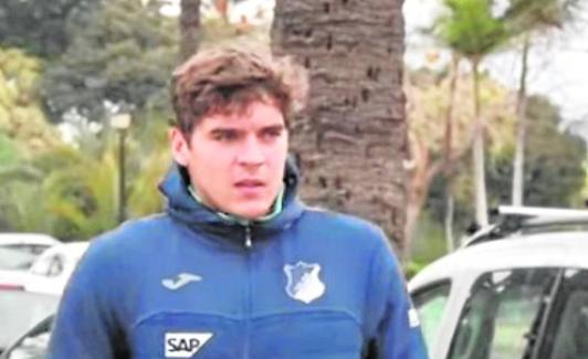 El jugador, en Marbella en enero en una concentración con su club. 