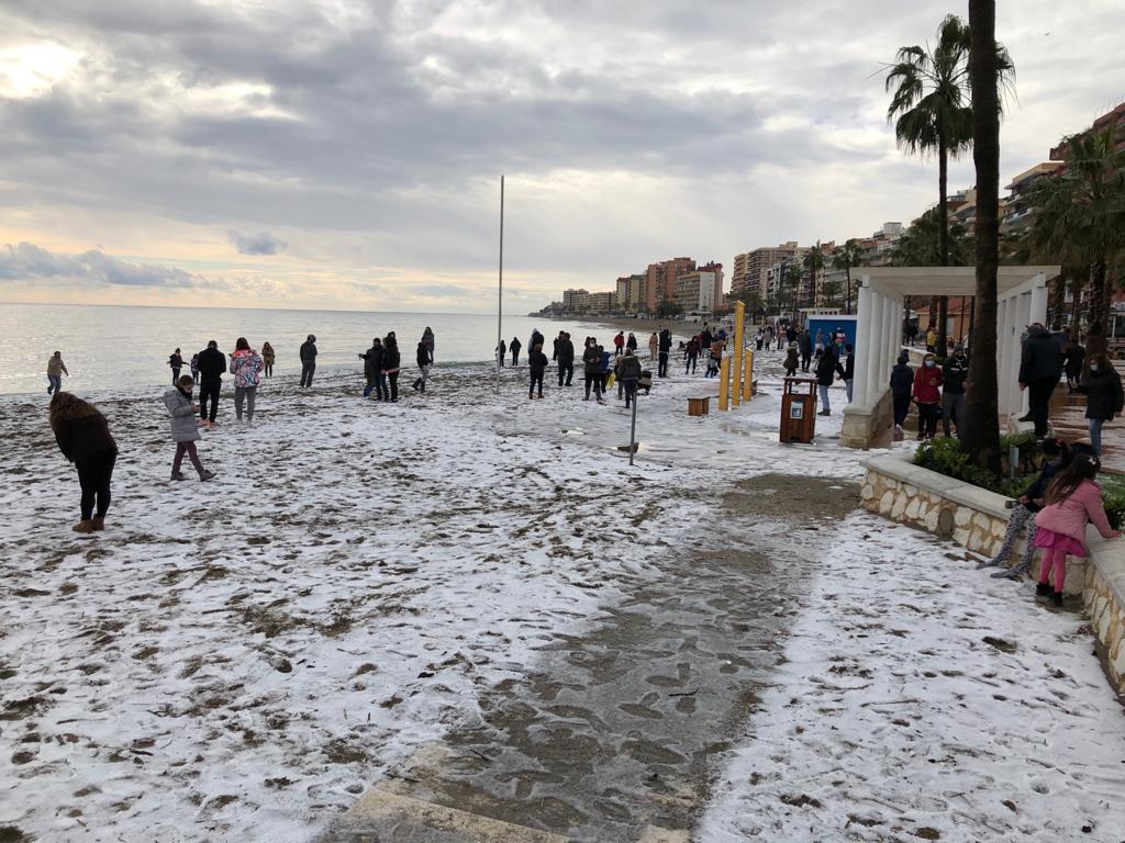 Granizo en Fuengirola.