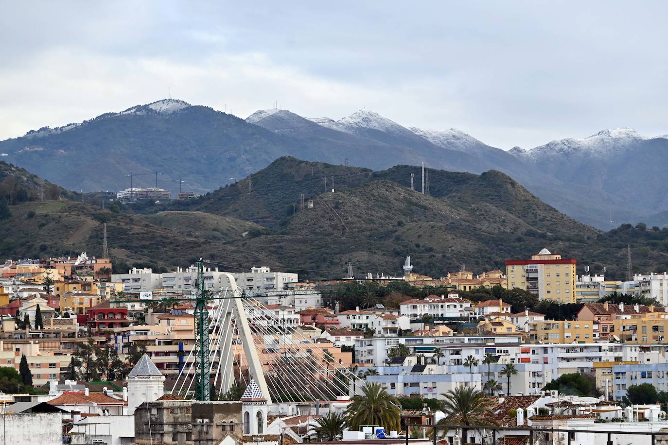 Las bajas temperaturas han dejado estampas poco frecuentes en la Costa del Sol 