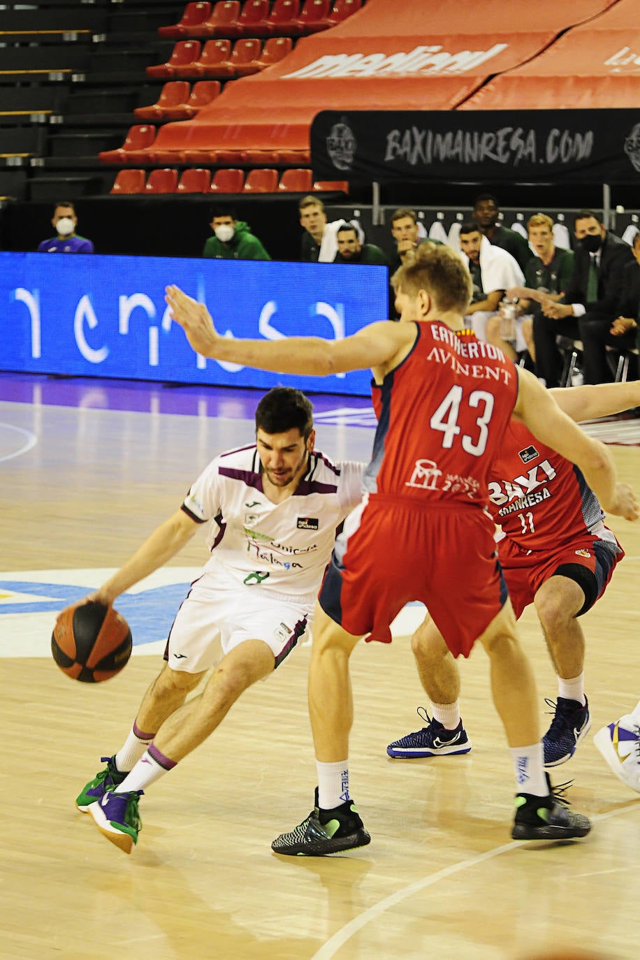 El Unicaja volvió a ser muy inferior a su rival, en esta ocasión el Manresa 