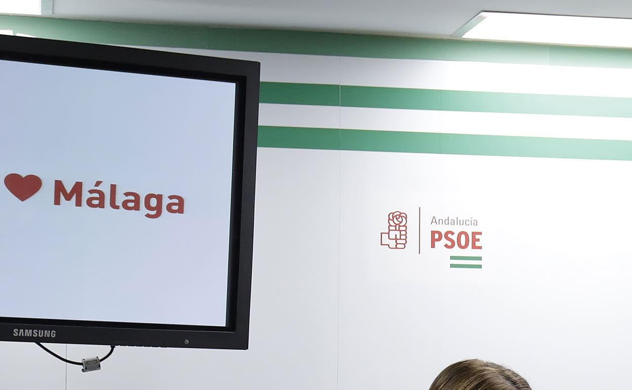 Reunión de la ejecutiva del PSOE de Málaga en enero de 2020.