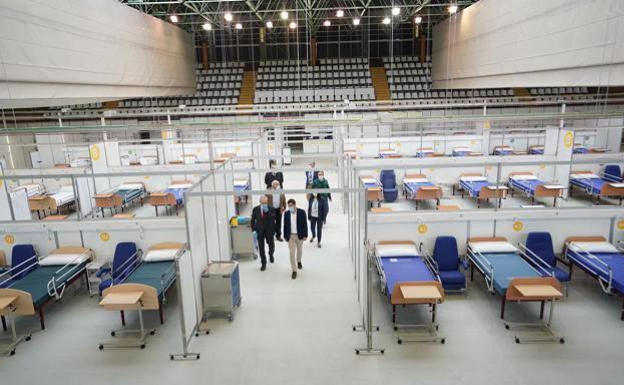 Interior del hospital de Carranque. 