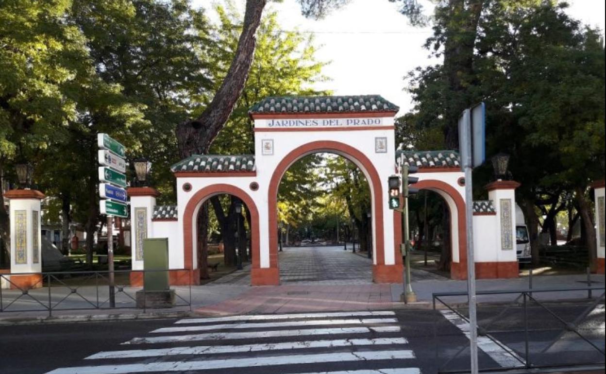 Jardines del Prado, de Talavera,donde la pareja se conoció