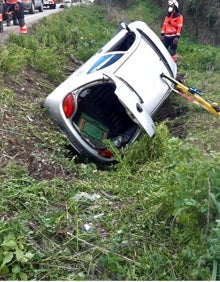 Imagen secundaria 2 - El vehículo accidentado. 