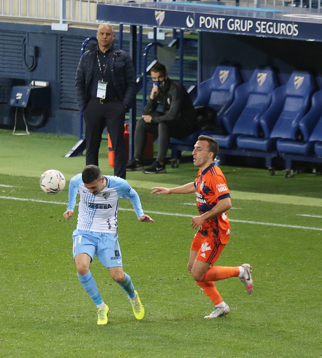 El Málaga, obligado a remontar desde los primeros minutos 