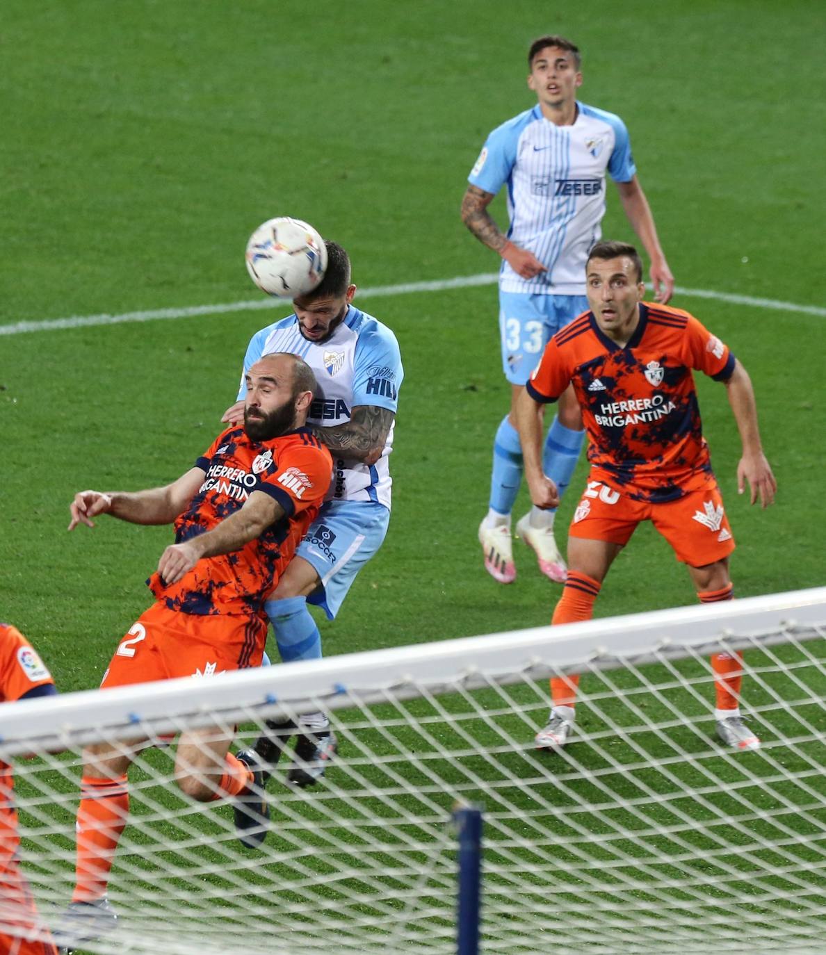 El Málaga, obligado a remontar desde los primeros minutos 