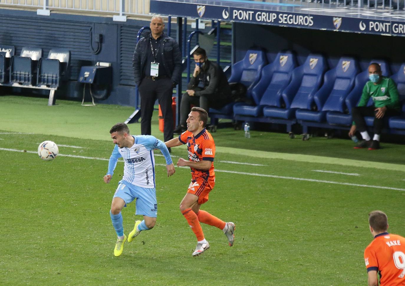 El Málaga, obligado a remontar desde los primeros minutos 