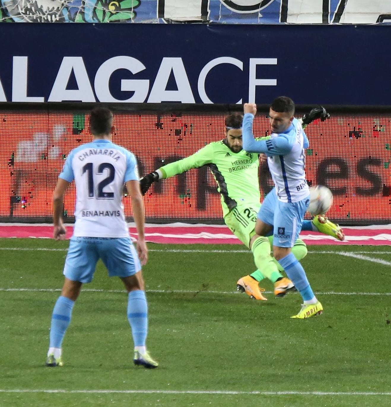 El Málaga, obligado a remontar desde los primeros minutos 