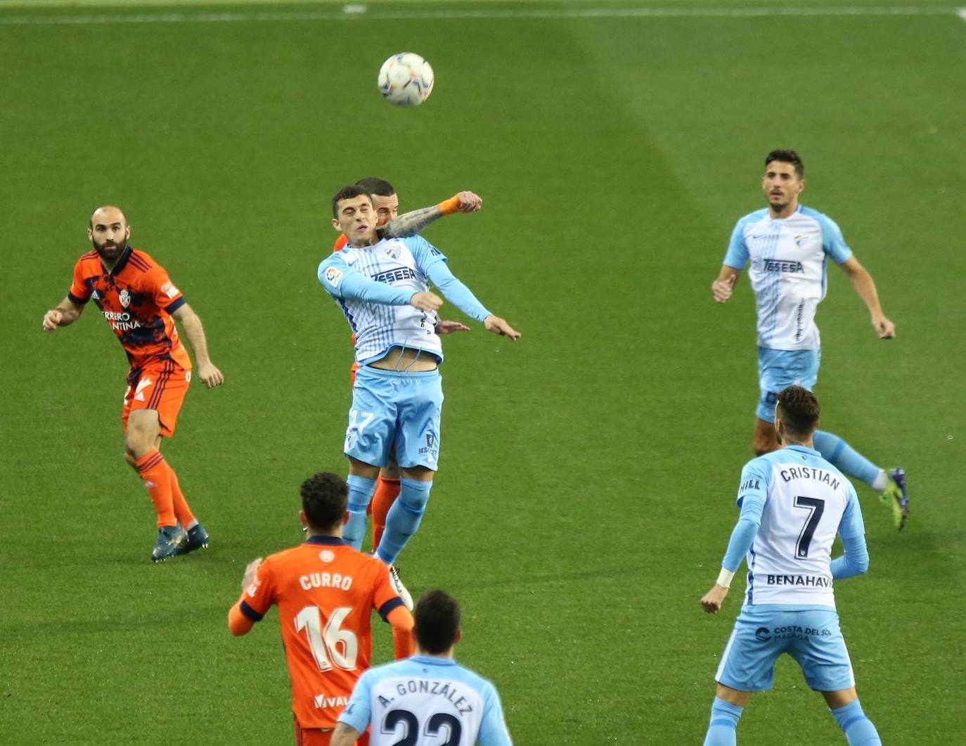 El Málaga, obligado a remontar desde los primeros minutos 