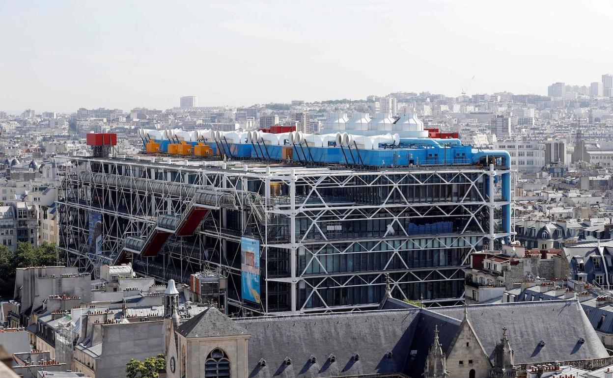 Vista del Centre Georges Pompidou de París. 