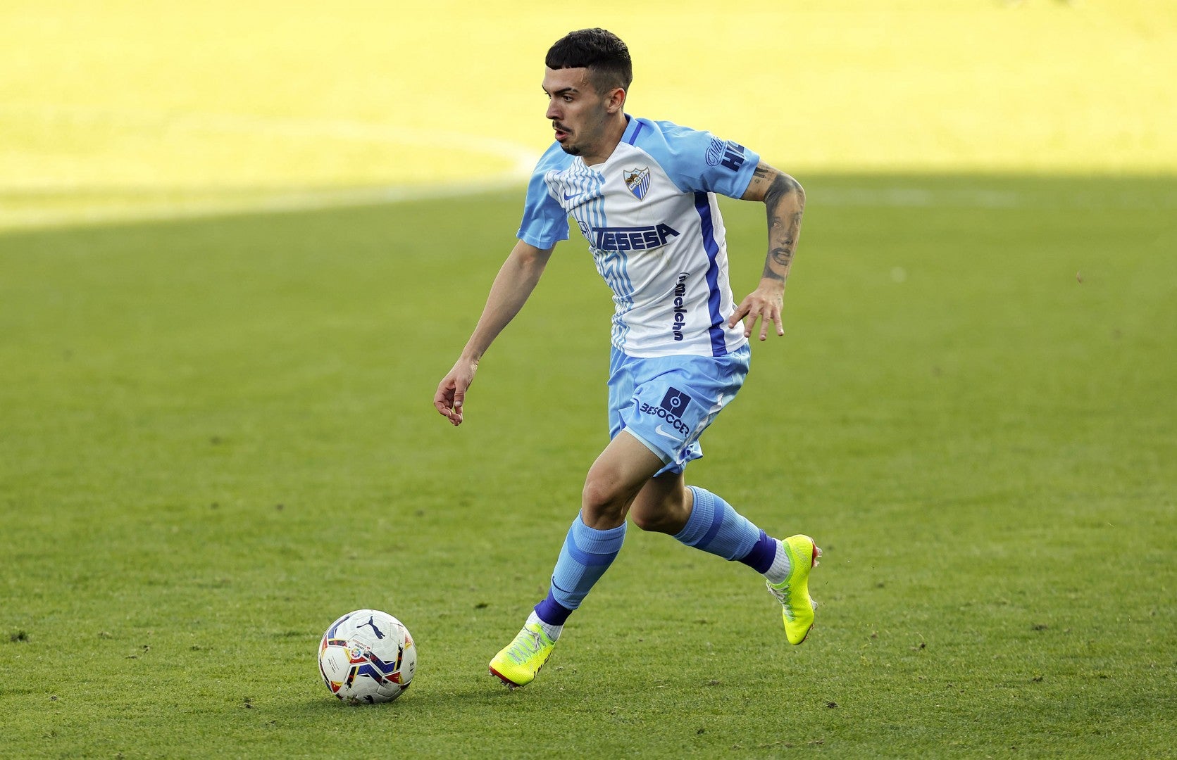 El jugador del Málaga, Joaquín, durante un partido de esta temporada.