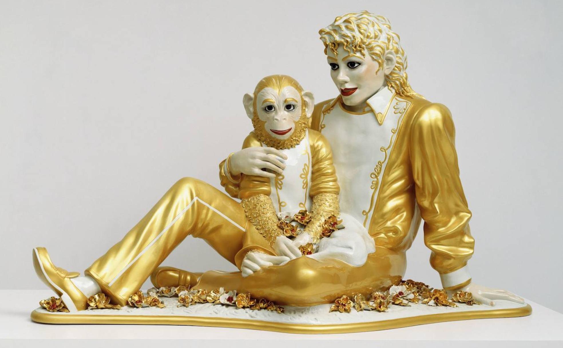 'Michel Jackson and Bubbles' (1988), obra de Jeff Koons. 