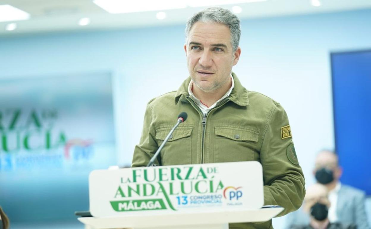 Bendodo, este domingo, durante la presentación de su candidatura.