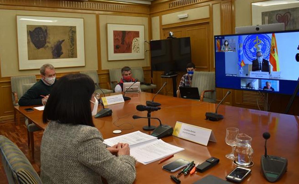 La reunión de la cúpula de Sanidad con la OMS