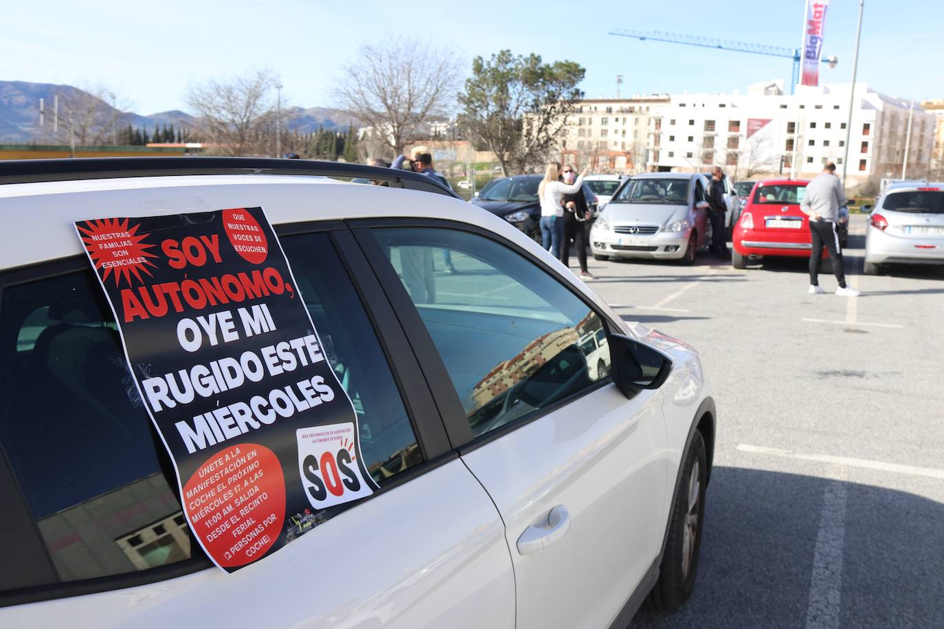 Imágenes de la protesta en Ronda 