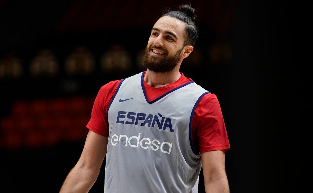 Francis Alonso, durante un entrenamiento con la selección. 