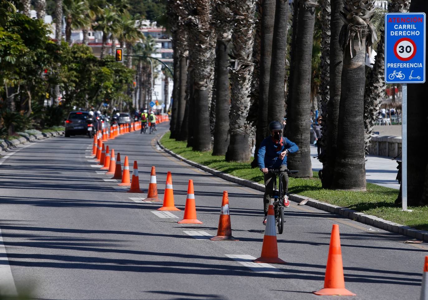 Entre las 14.00 y las 15.00 se produjo una cola que llegaba desde el inicio de la experiencia piloto hasta Muelle Heredia