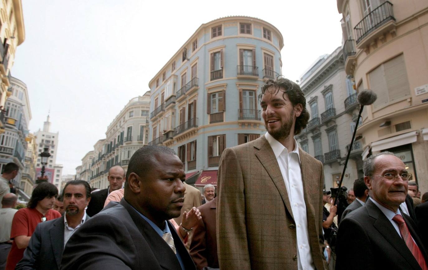 Gasol ha preparado en Málaga varias citas con la selección española y jugó un amistoso contra el Unicaja cuando militaba en los Memphis Grizzlies de la NBA 