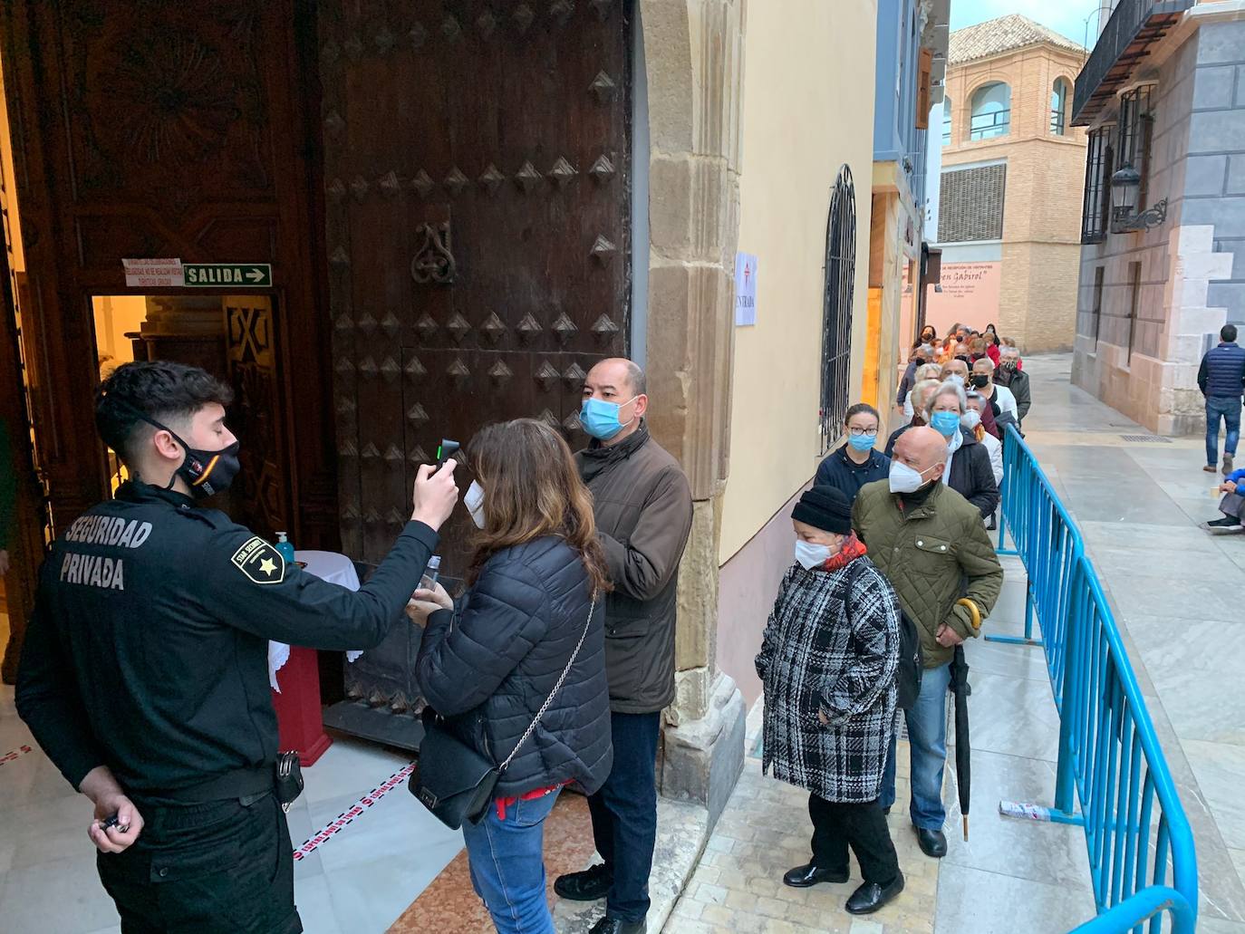La imagen de Jesús de Medinaceli permanecerá expuesta para la veneración este viernes y sábado en la parroquia de Santiago, con medidas de distanciamiento.