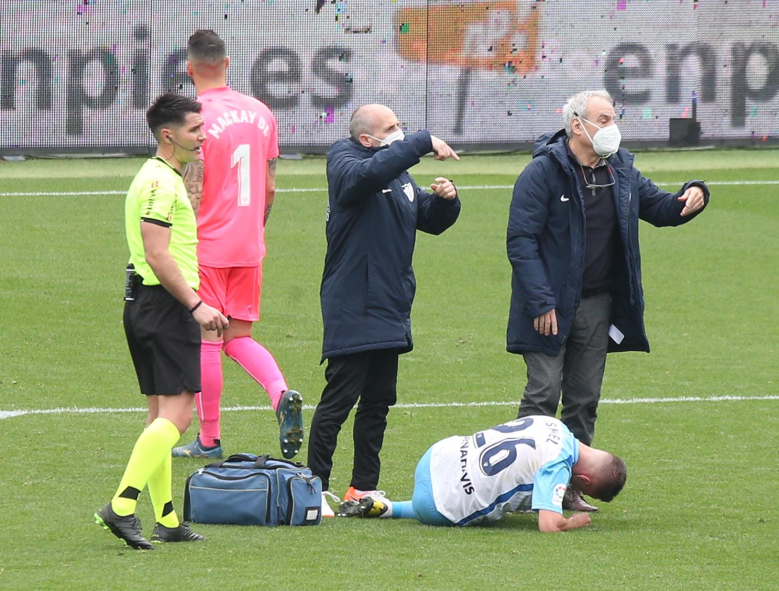 El encuentro en la Rosaleda, en imágenes