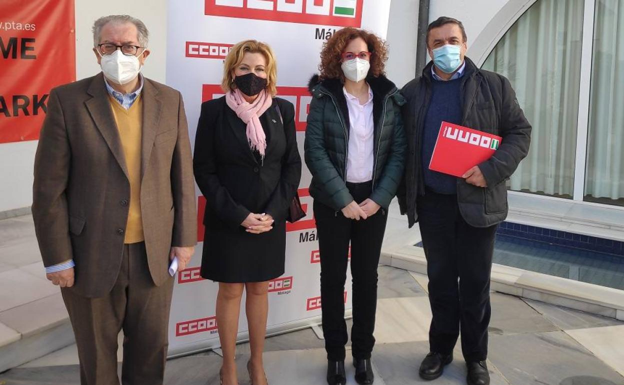 Felipe Romera, Carmen Sánchez, Nuria López y Fernando Cubillo. 