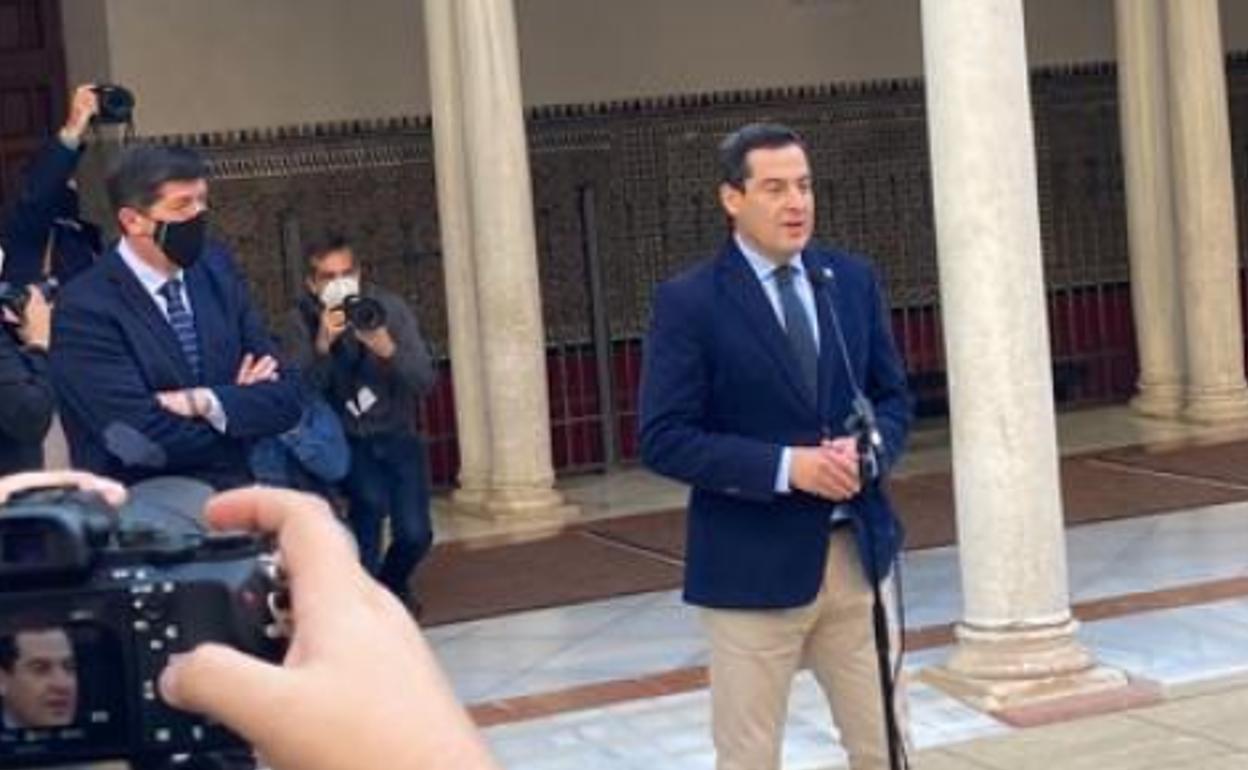 Andalucía ante las mociones de censura: Elías Bendodo y Juan Marín comparecen en rueda de prensa