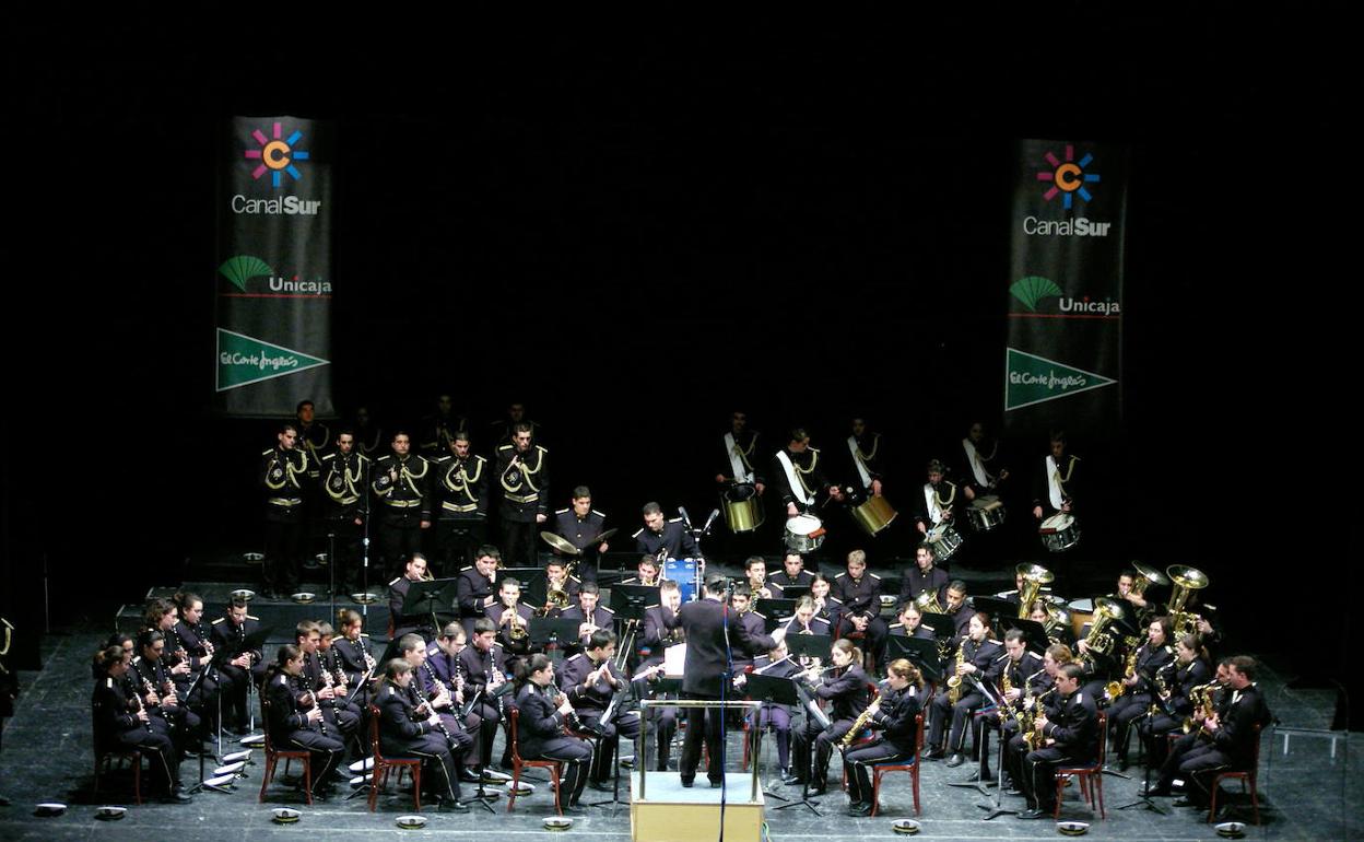 La Banda de Música de Nuestra Señora de la Paz, en un concierto. 