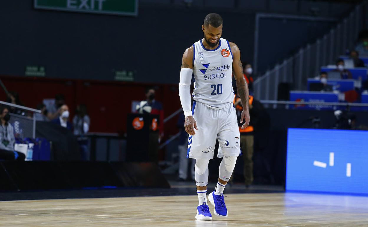 El base del Hereda San Pablo Burgos y ex del Unicaja Omar Cook, último positivo por Covid-19 del equipo. 