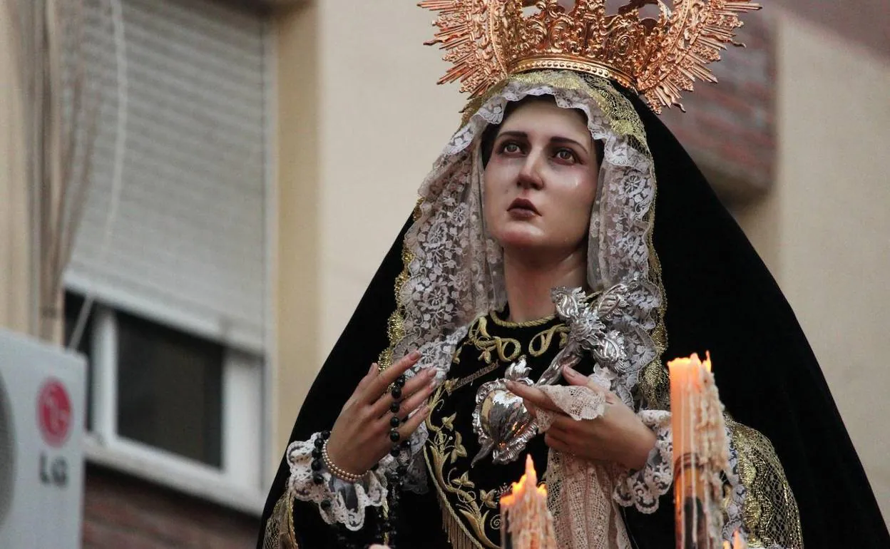 Horario e Itinerario Rosario vespertino de Nuestra Señora de los Desamparados. Málaga 21 de Octubre del 2023