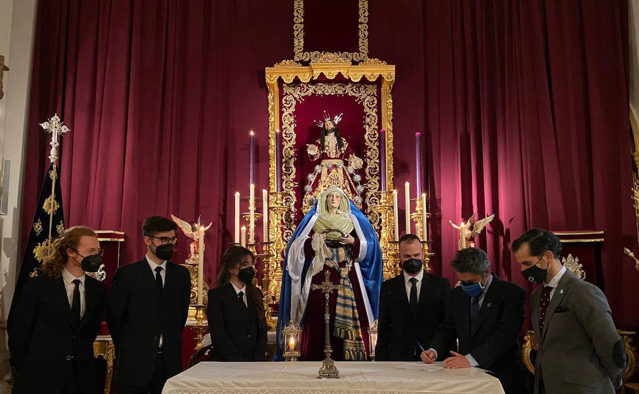 Acto de constitución de la capilla musical Nuestra Señora de la Concepción. 