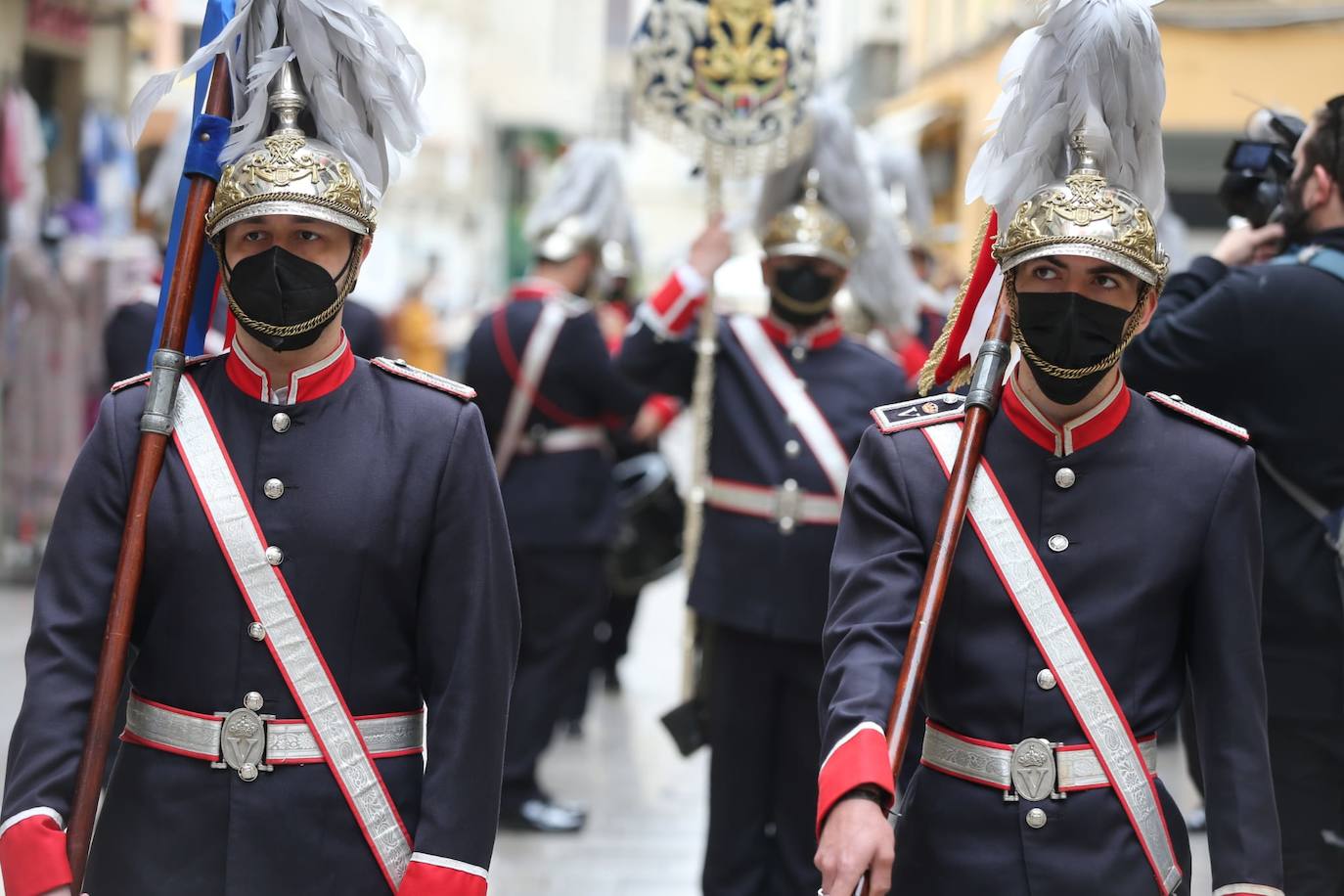 La banda de Santa María de la Victoria ha acompañado los actos de la Pollinica.