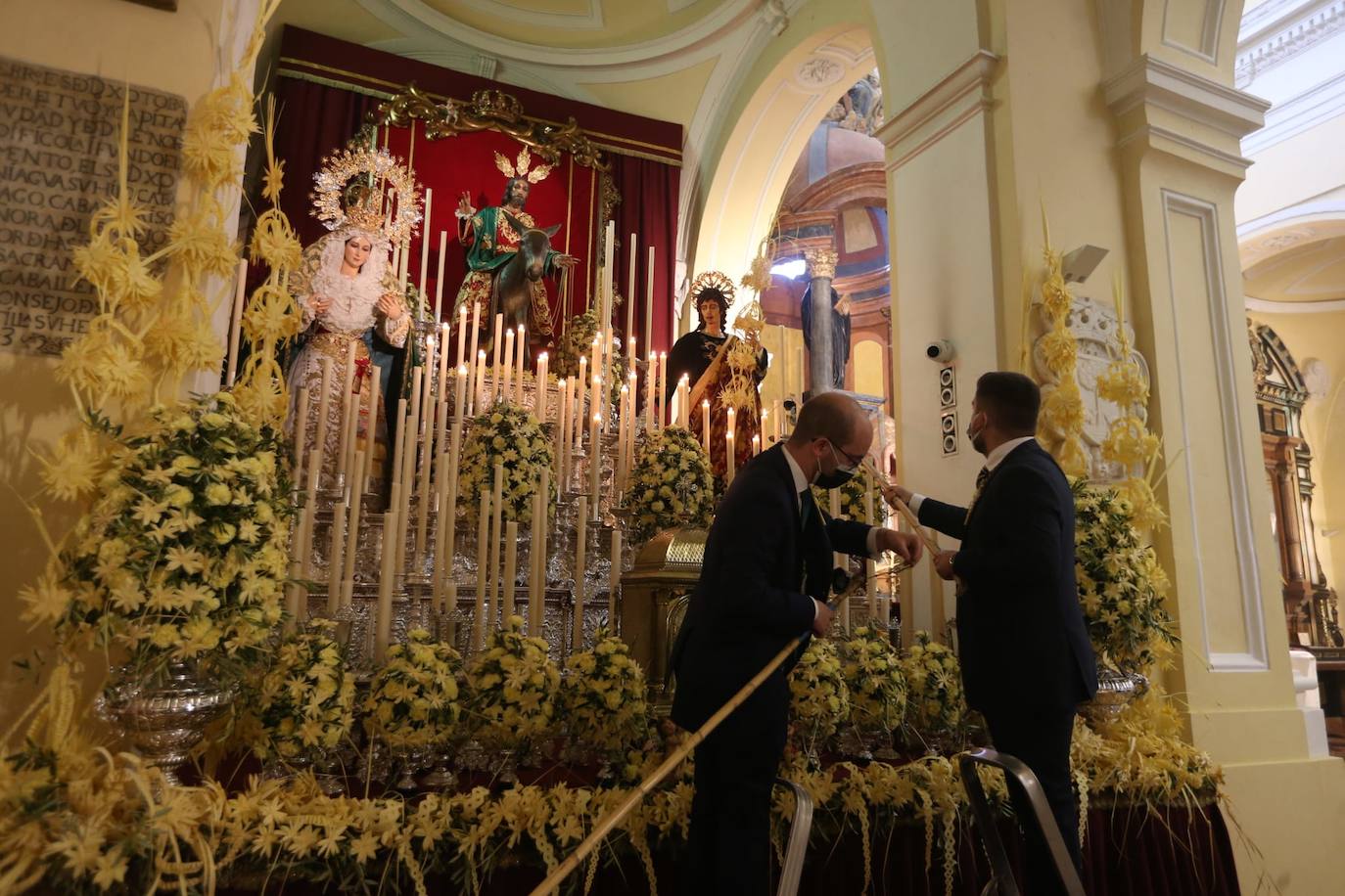 Misa de Palmas de Pollinica en la Iglesia de San Agustín.