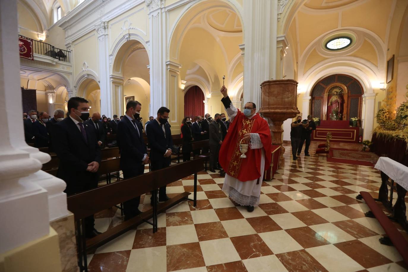 Misa de Palmas de Pollinica en la Iglesia de San Agustín.