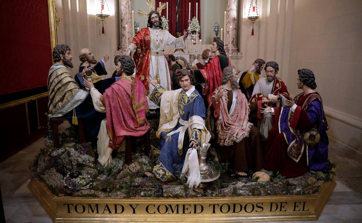 Grupo escutórico de la Cena. 