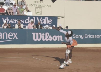 Imagen secundaria 1 - En la primera foto, Ian McDugal, Manolo Santana, Björn Borg, Rafael Ruiz, Juanjo Nieto y Frank Cano. Abajo, Serena Williams en el Andalucía Tennis Experience y John McEnroe, de espectador en un partido,