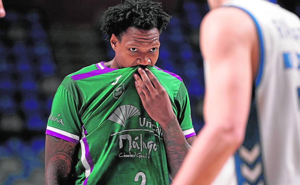 Deon Thompson, uno de los jugadores del Unicaja que acaba contrato y que tiene muchas posibilidades de no continuar. 