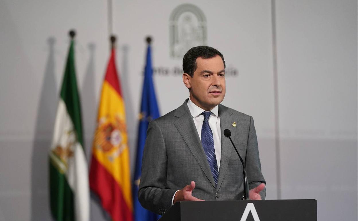 Coronavirus Andalucía: Juanma Moreno se muestra partidario de ampliar el estado de alarma un mes más si la incidencia en mayo sigue alta