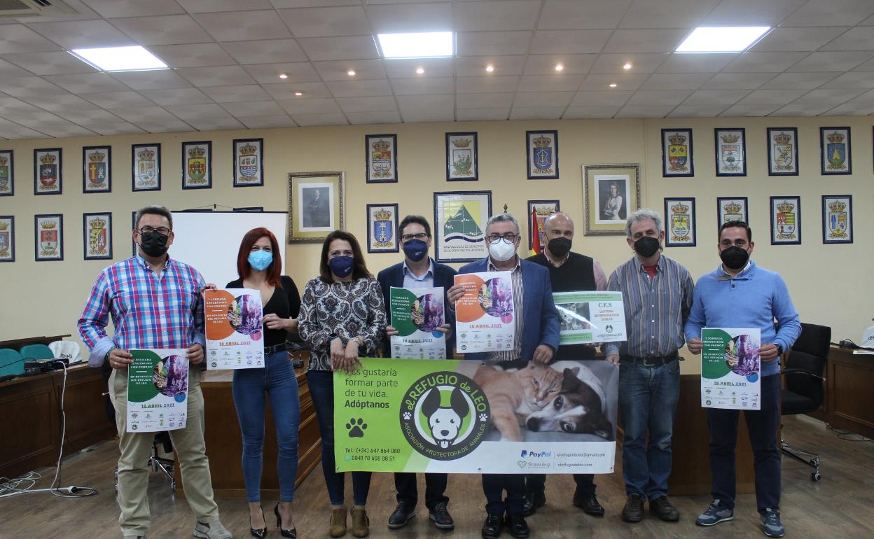 Los organizadores del evento, en la presentación en la Mancomunidad Oriental. 