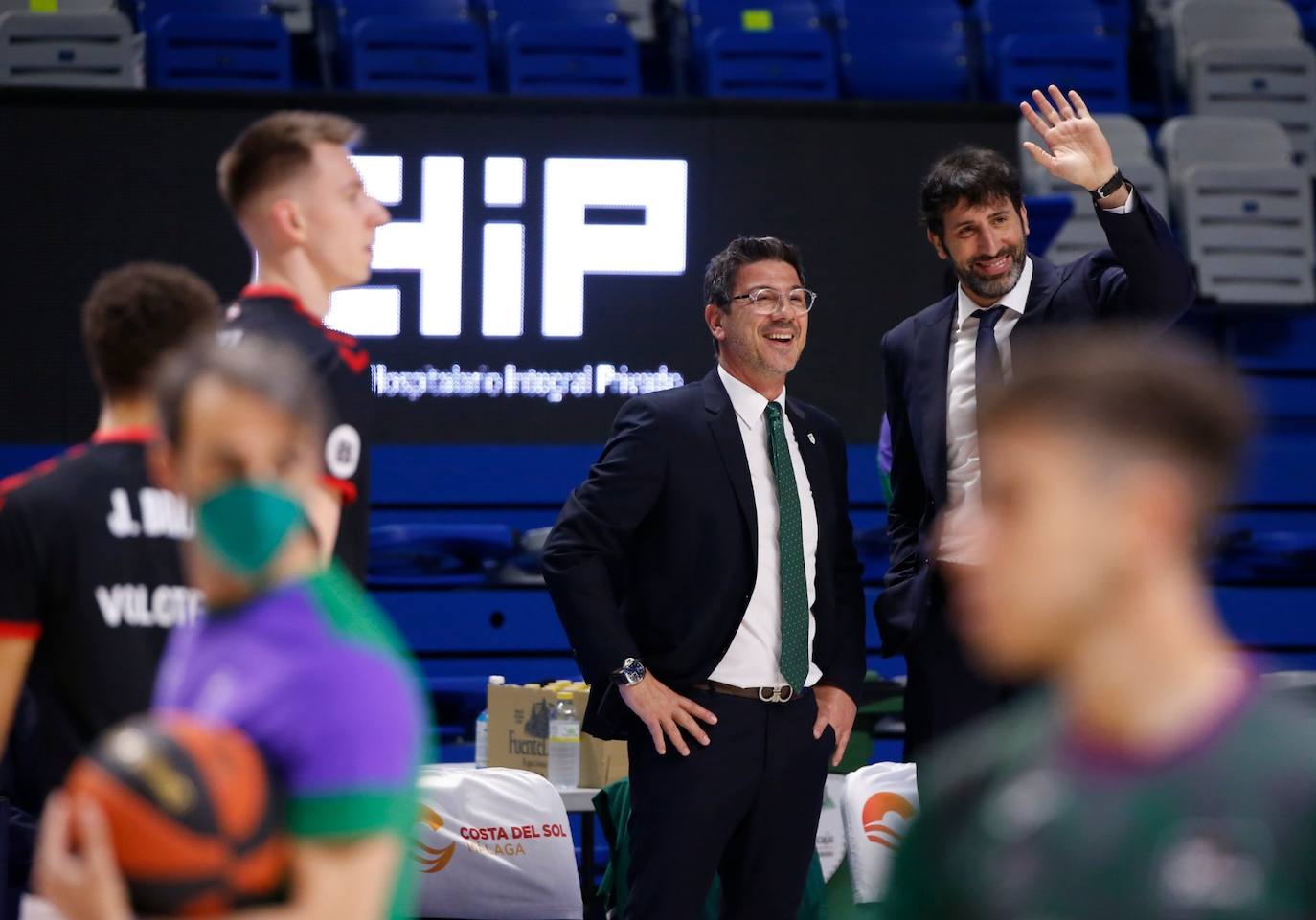 Victoria del Unicaja ante el R. Bilbao Basket. 