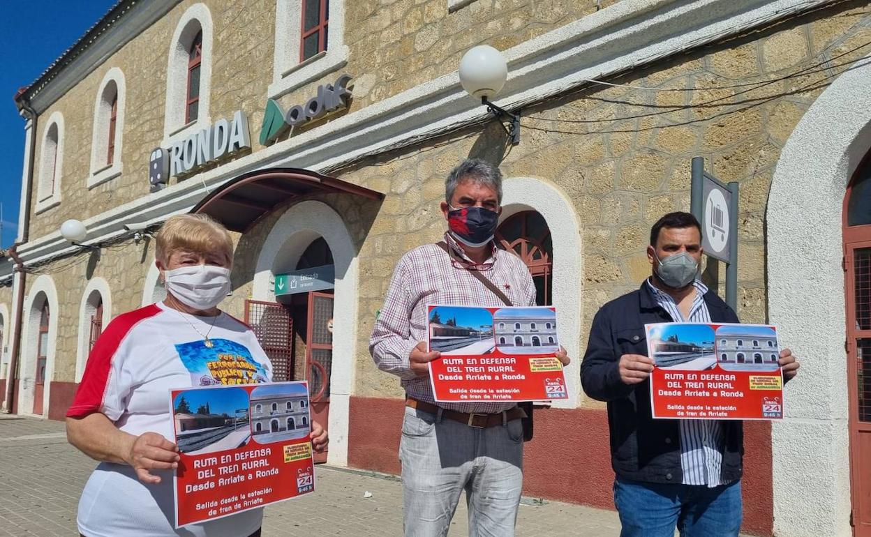 Una marcha entre Arriate y Ronda pedirá mejorar el servicio de tren en la comarca