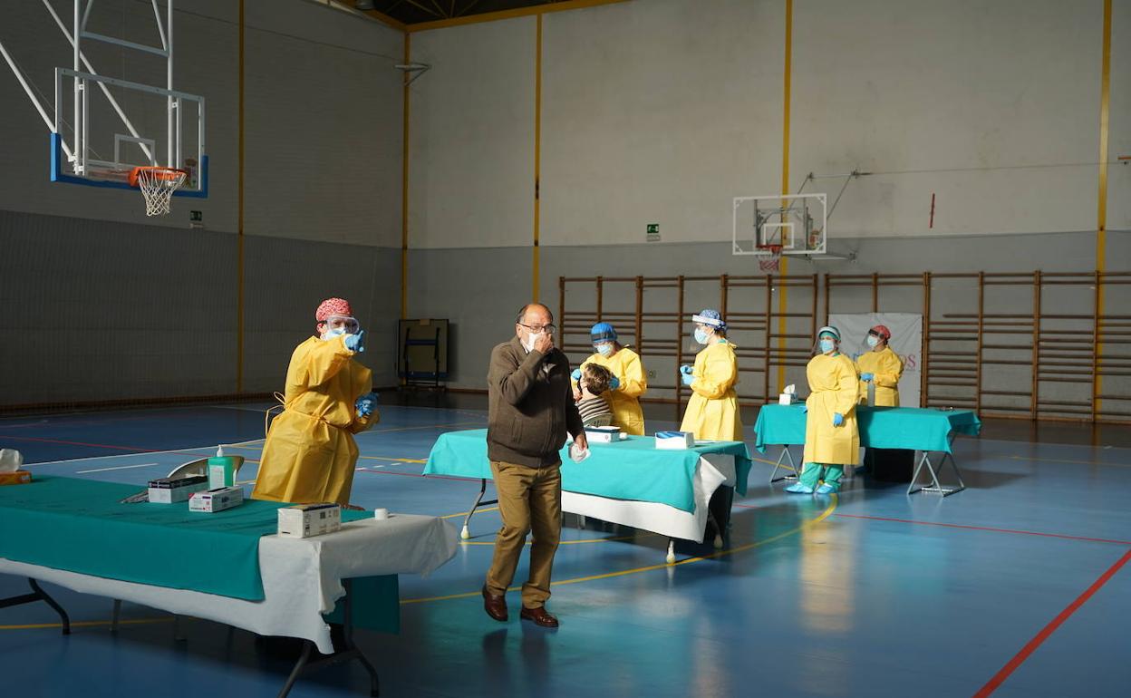 Imagen de un cribado masivo de Covid en la provincia de Málaga. 