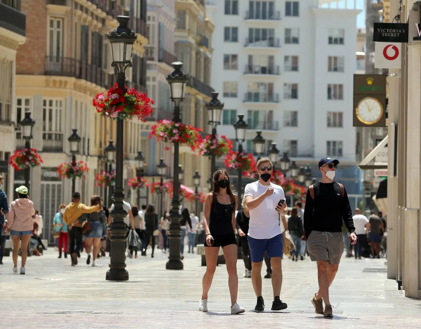 Gran ambiente en los bares y restaurantes de Málaga 