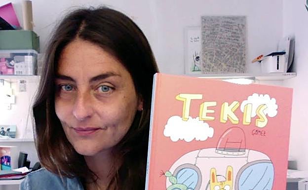 Autora. Gómez firma el texto y las ilustraciones de 'Tekis'