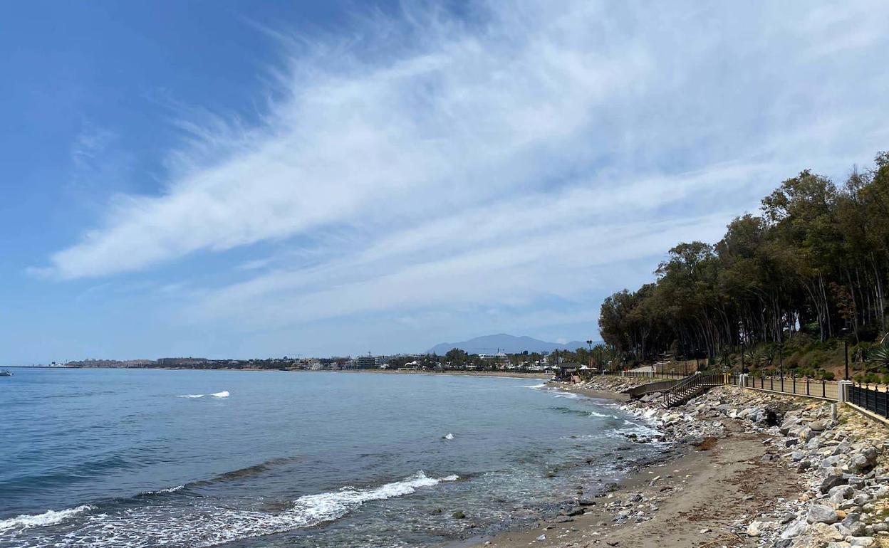 Playa del Ancón, incluida en el proyecto de regeneración. 