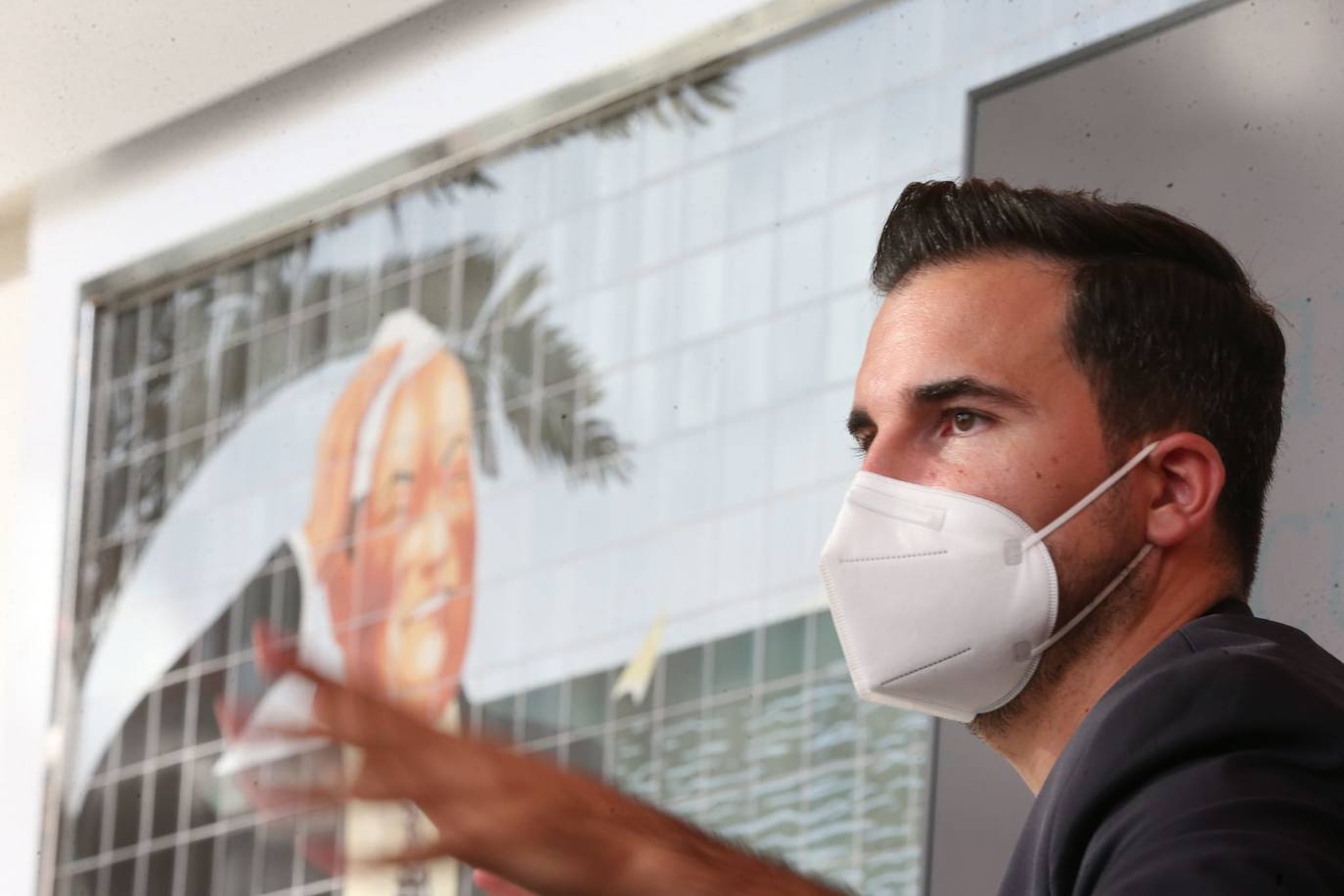 El escritor Javier Castillo, en el Aula de Cultura de SUR. 