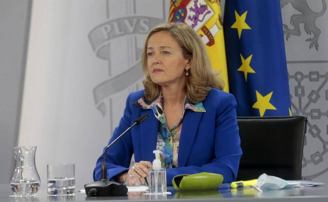 La vicepresidenta económica, Nadia Calviño. 