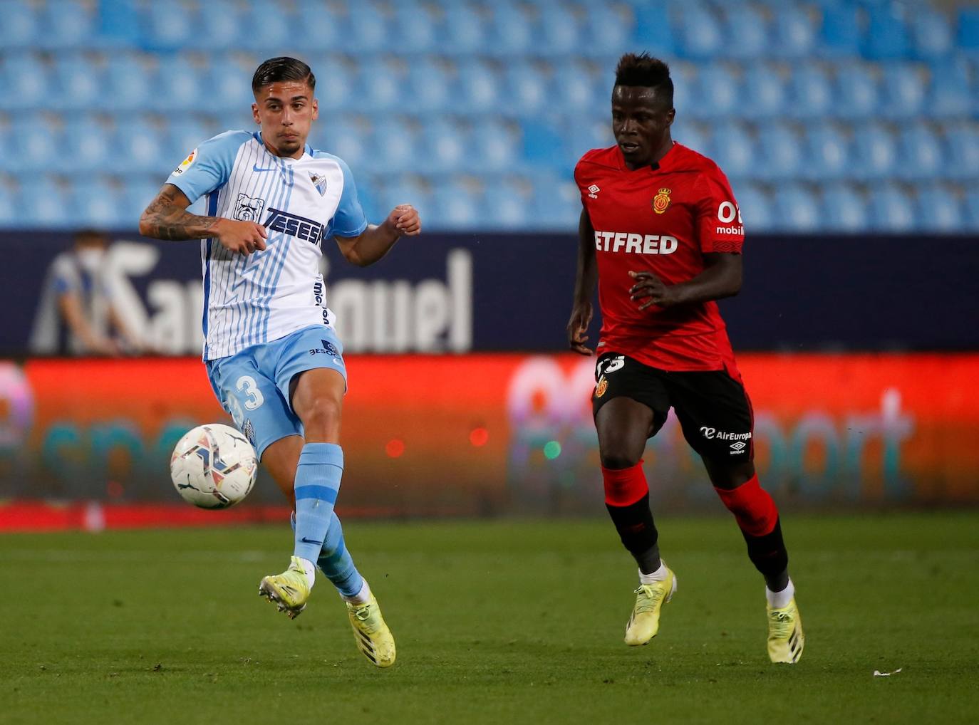 El Málaga empata con el Mallorca en casa. 