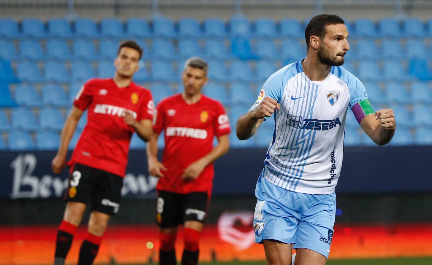 El Málaga empata con el Mallorca en casa. 