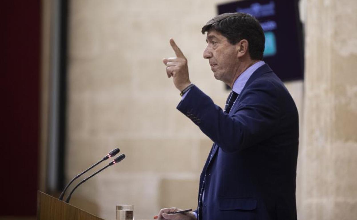 El vicepresidente andaluz y consejero de Turismo, Juan Marín