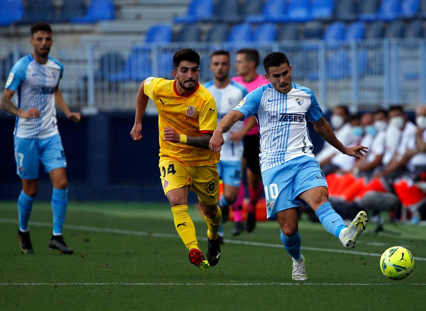 El partido se disputó en La Rosaleda, de nuevo sin público 